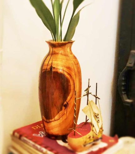 گلدان شیک و خاص چوب رزینی